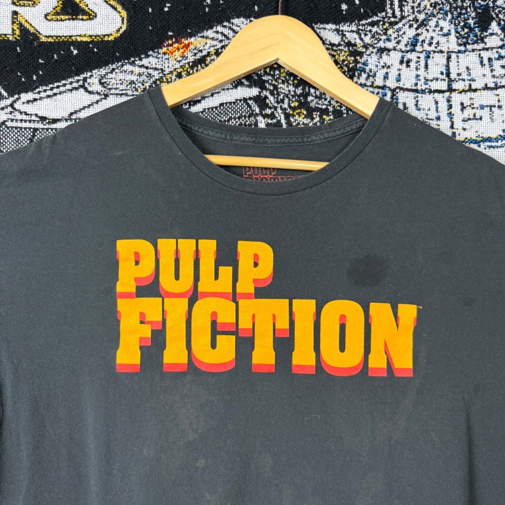 Pulp Fiction Movie Graphic T-Shirt Mens 2XL Black Short Sleeve Miramax 2020
